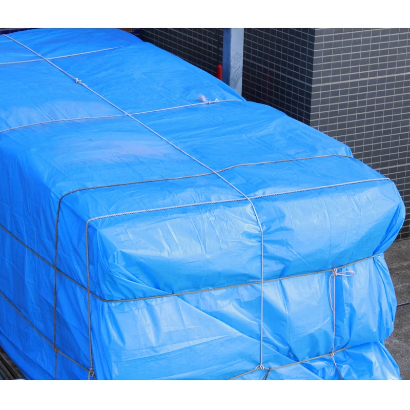 Abdeckplane Gewebeplane mit Ösen 4x6 m 180g/m² in Blau aus PE