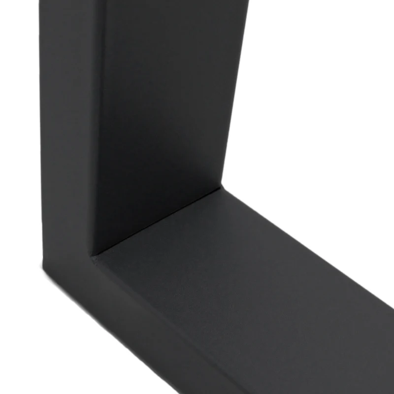 B-Ware Tischbeine 2er Set Trapez Design 60x72 cm schwarz aus Stahl