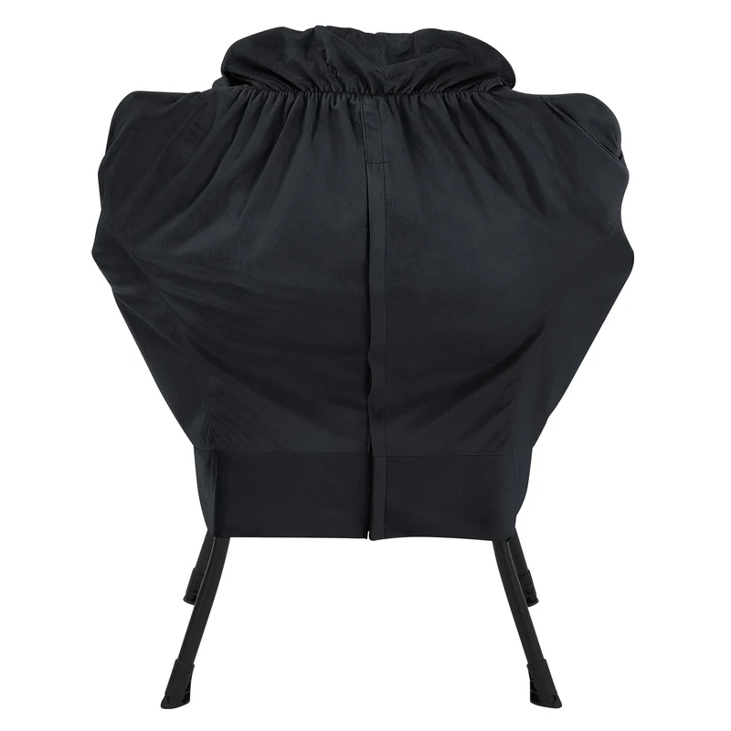 ML-DESIGN | Sessel mit Kopfkissen Seitentasche, B-Ware, aus Stoff & Stahl Schwarz Relaxsessel Wohnzimmer Lesesessel Fernsehsessel Loungesessel