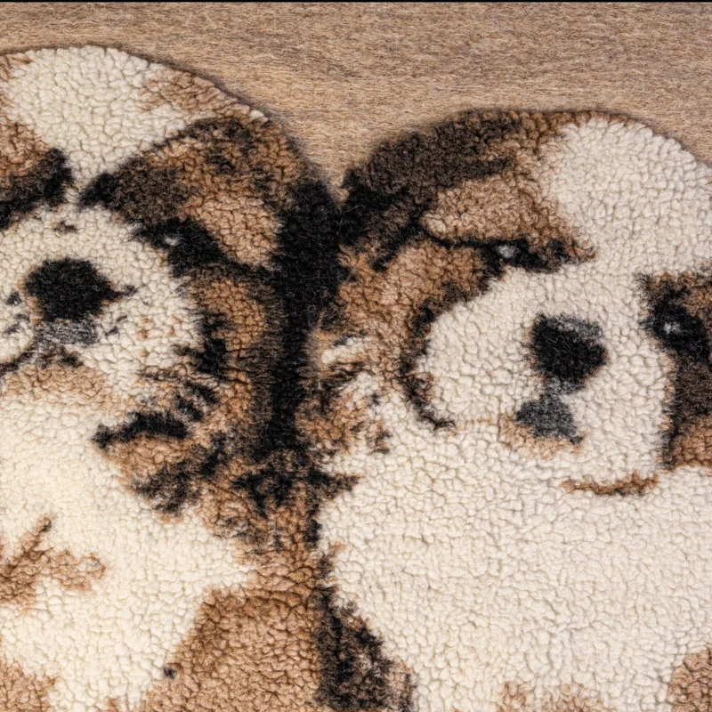 Plaid in Lana Cotta - I Love Shih Tzu