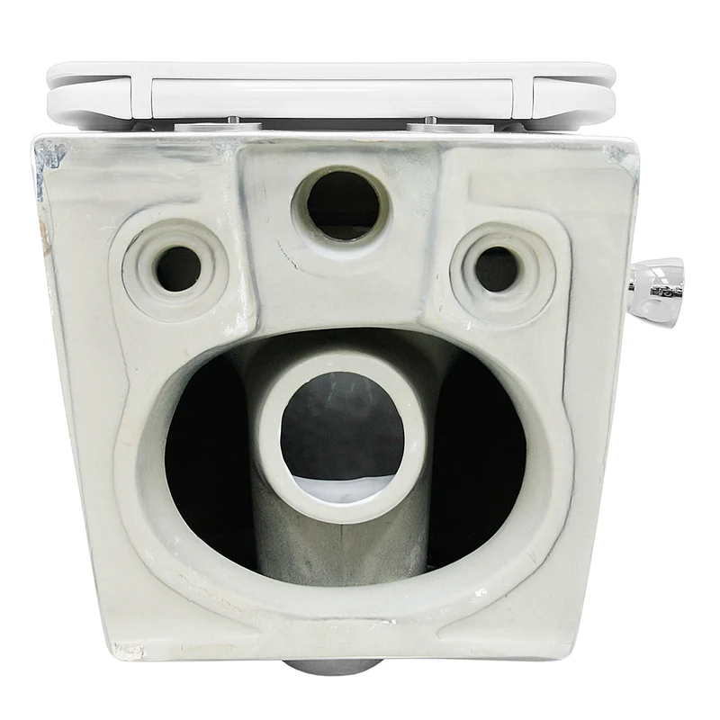 Wand-WC Hänge Toilette aus Keramik 55,5 cm lang Spülrandlos mit Softclose