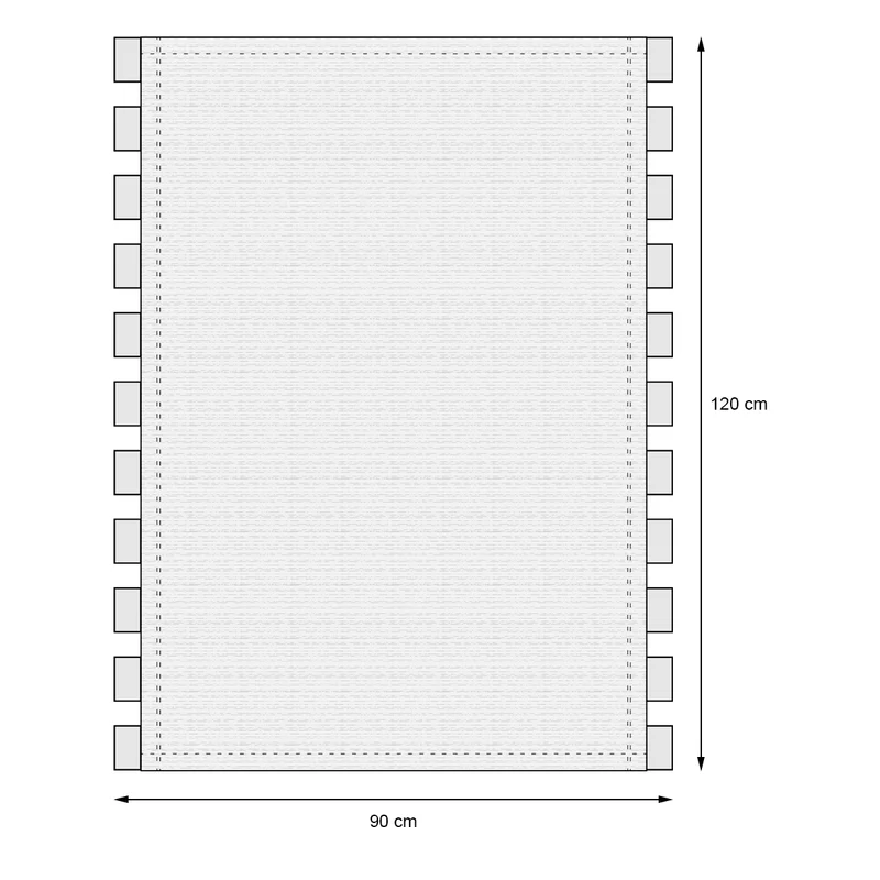 Hängesessel 208 cm Beige aus Baumwolle bis 120kg inkl. Gestell