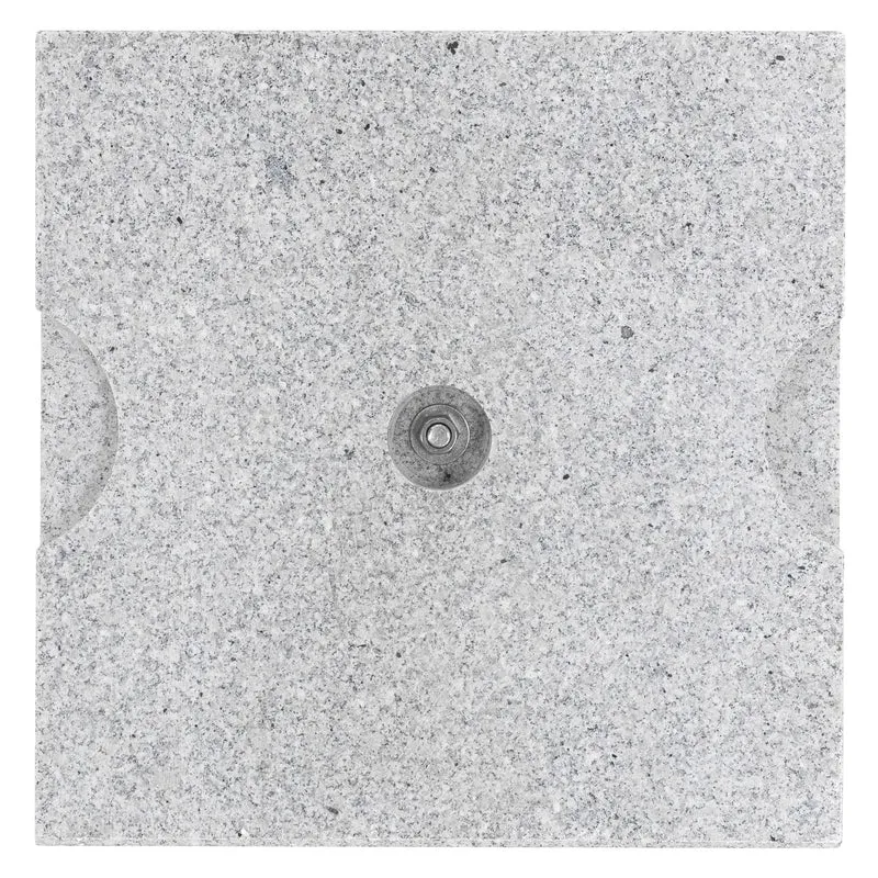 Sonnenschirmständer 40x5x40 cm Grau aus Granit belastbar bis 20 kg ML-Design