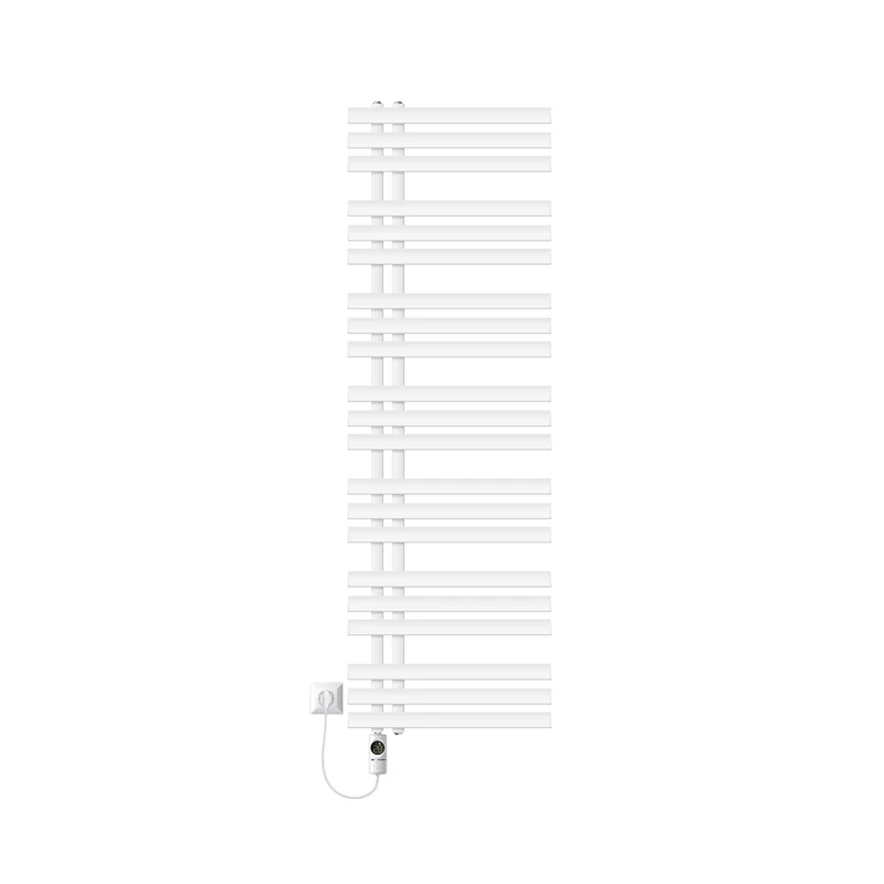 Badheizkörper Mittelanschluss 500x1600 mm Weiß mit Heizstab 900W LuxeBath