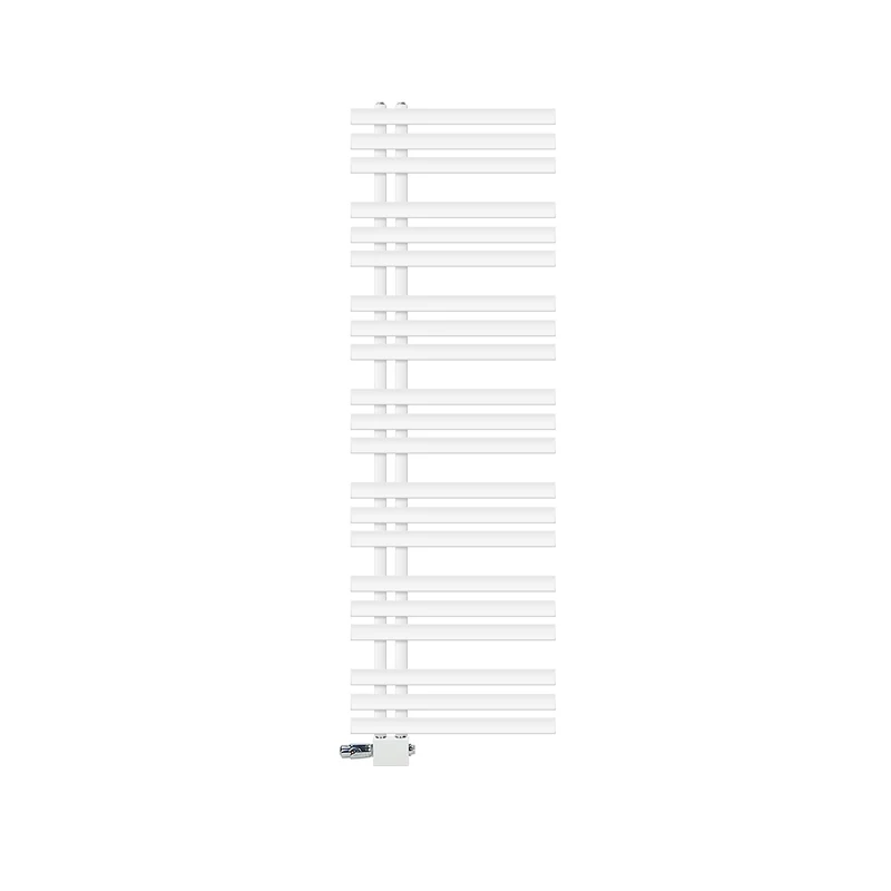 Badheizkörper Mittelanschluss 500x1600 mm Weiß mit Universale Anschlussgarnitur LuxeBath