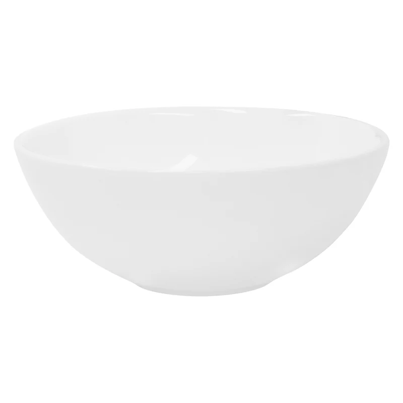 Waschbecken inkl. Ablaufgarnitur Silber ohne Überlauf Ø 28x11,6 cm Weiß aus Keramik LuxeBath