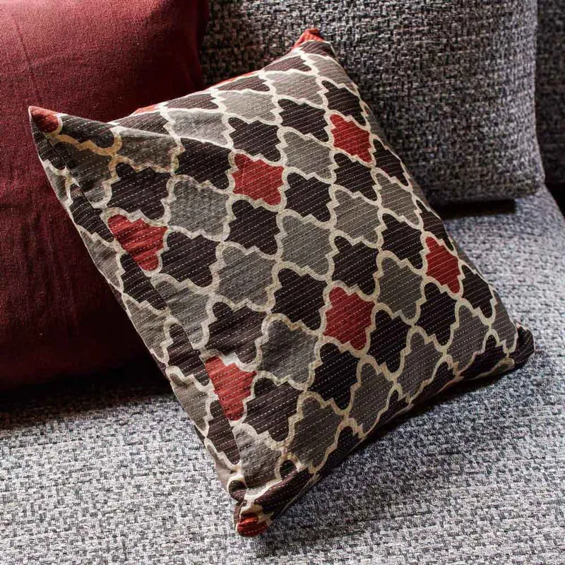 Federa cuscino Rombi cotone