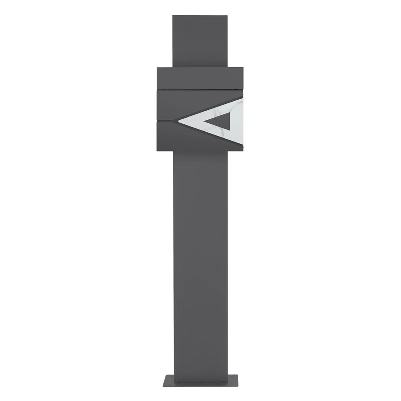 ML-DESIGN | Standbriefkasten freistehend in verschiedenen Designs 170 cm hoch Edelstahl Standfuß in Anthrazit