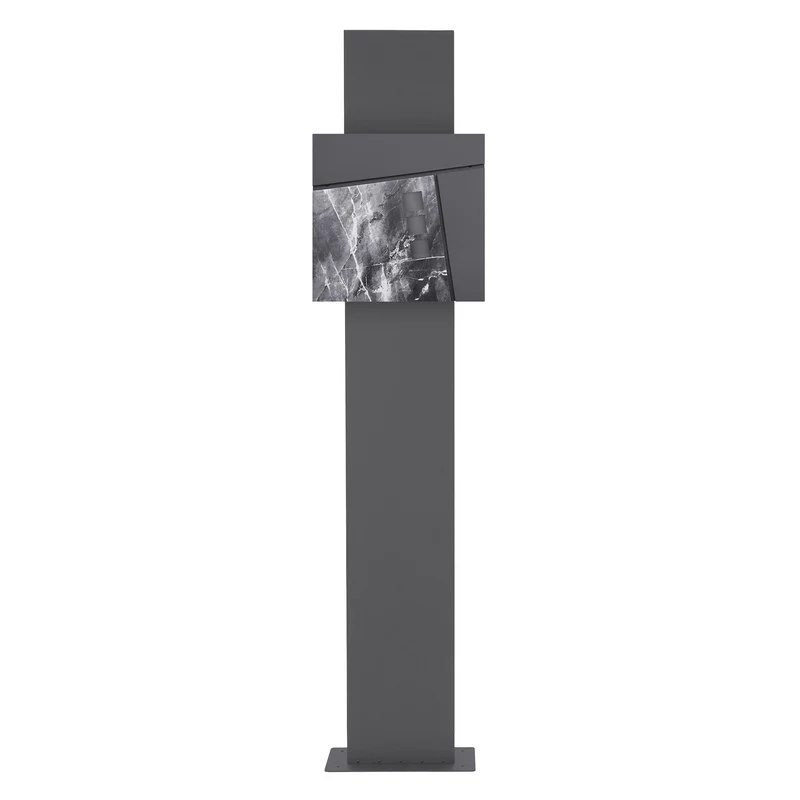 ML-DESIGN | Standbriefkasten freistehend in verschiedenen Designs 170 cm hoch Edelstahl Standfuß in Anthrazit