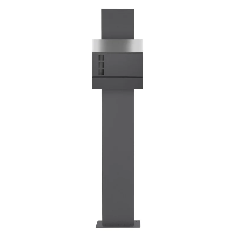 ML-DESIGN | Standbriefkasten freistehend in verschiedenen Designs 170 cm hoch Edelstahl Standfuß in Anthrazit