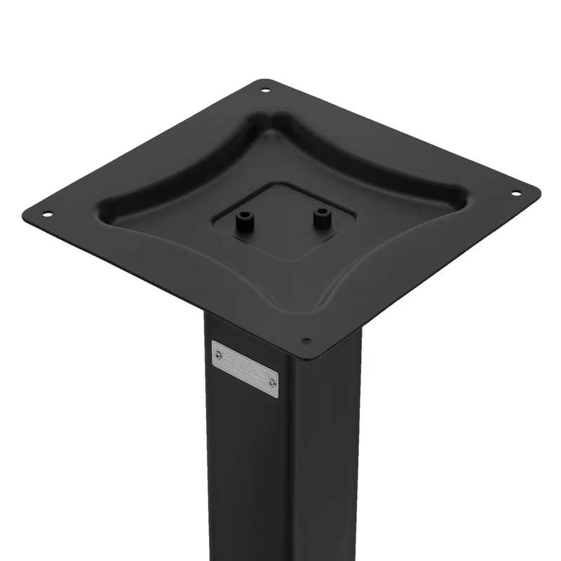 Tischgestell Doppel Schwarz Höhe 72cm Stahl pulverbeschichtet 70x43cm Bodenplatte ML-Design
