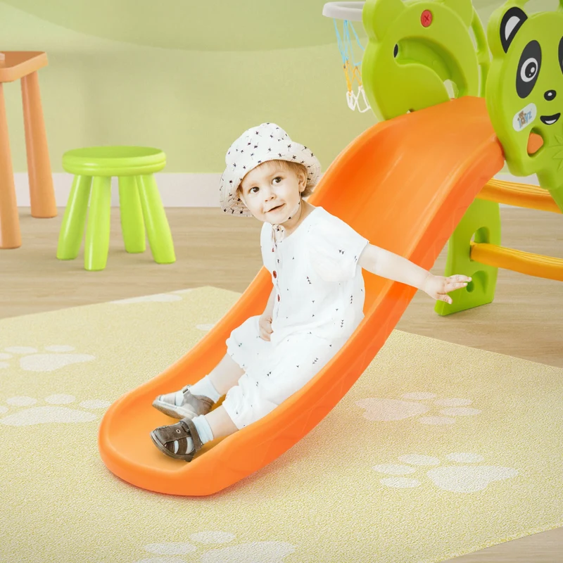 Kinderrutsche 2 in 1Rutsche + Basketballkorb, ab 3 Jahren, Babyrutsche Joyz