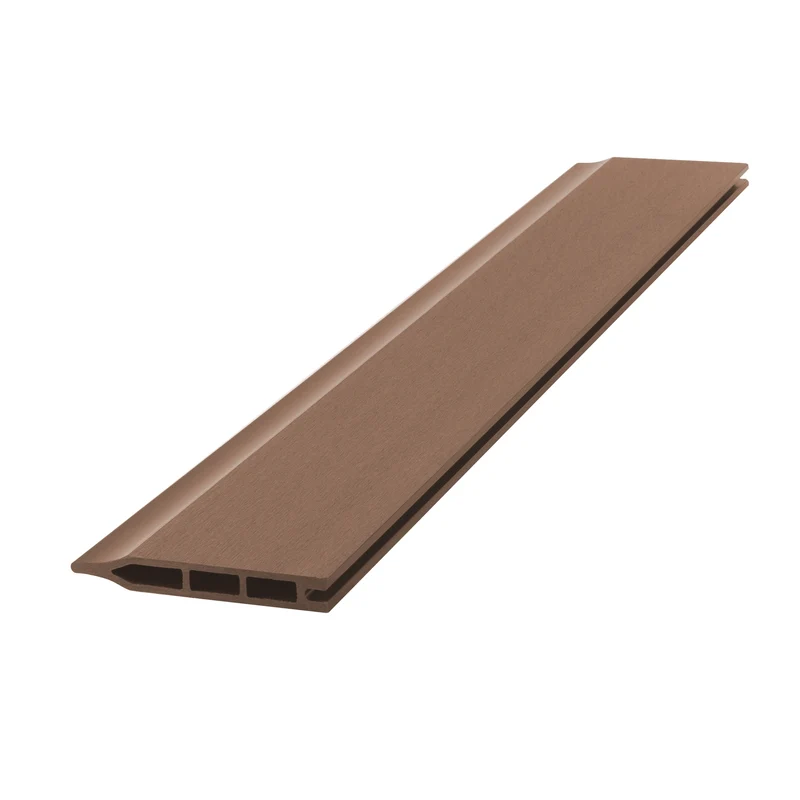 WPC Quadratelement Sichtschutz aus 13 Paneelen Braun 170x175x170 cm ML-Design