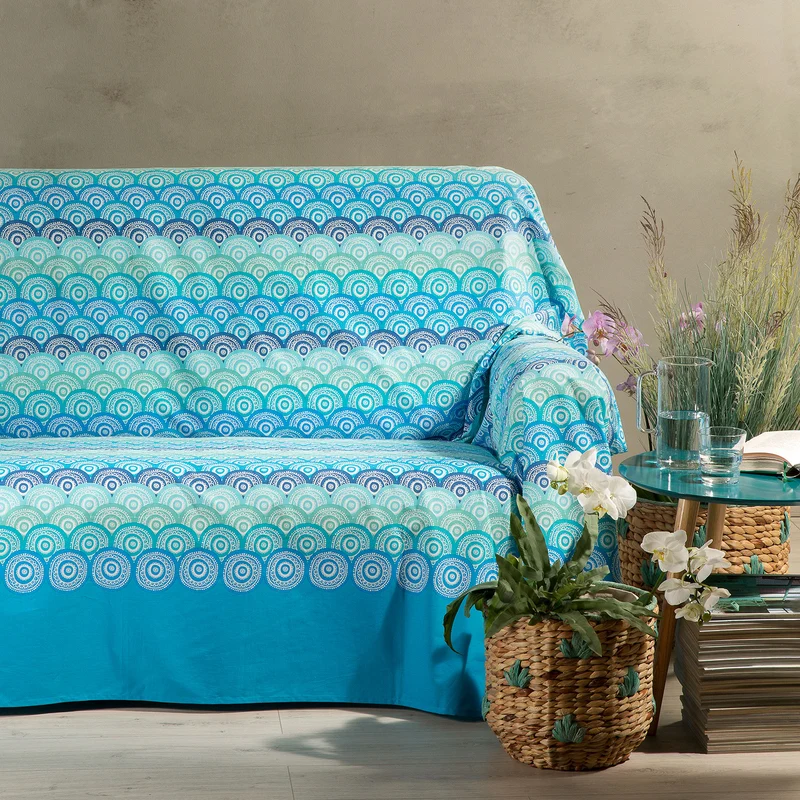 Telo arredo Copridivano Grandecor panama Moderno in Cotone