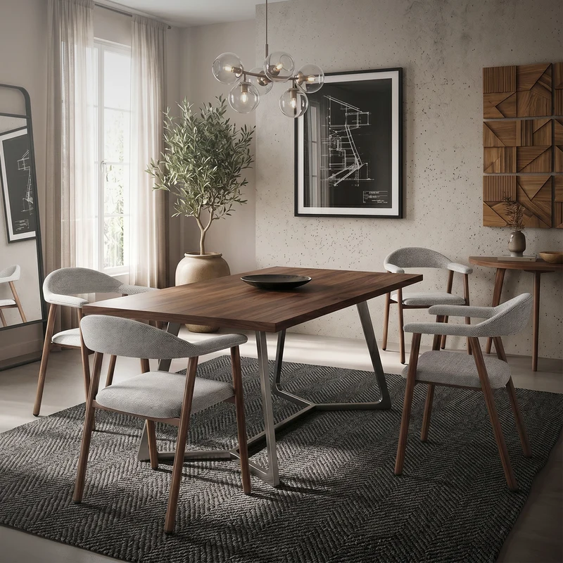 Esszimmerstühle 2er Set mit Armlehne, Rückenlehne & Webstruktur, Grau, Wohnzimmerstühle Küchenstühle Polsterstühle ML-Design
