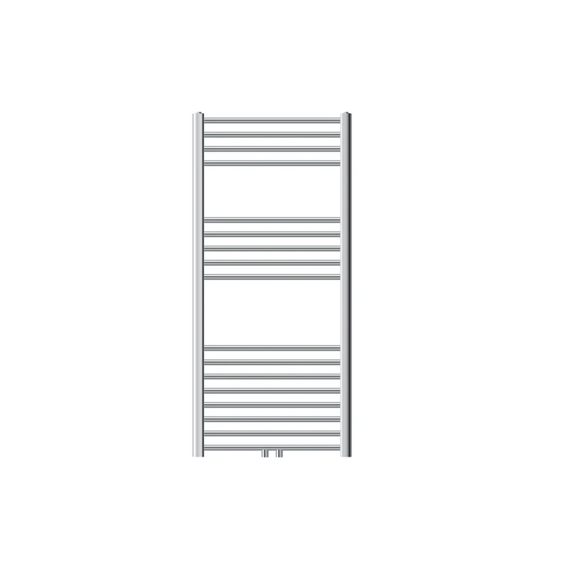 Badheizkörper Sahara 600x1200 mm Chrome gebogen mit Mittelanschluss LuxeBath