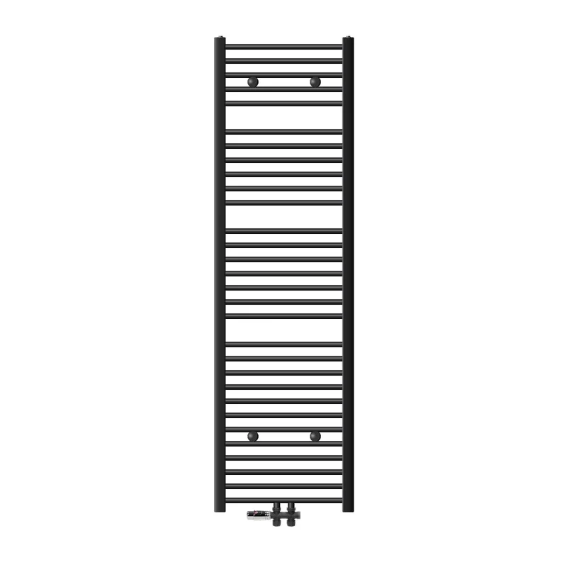 Badheizkörper Handtuchheizkörper Sahara gerade mit Mittelanschluss & Bodenanschlussgarnitur LuxeBath