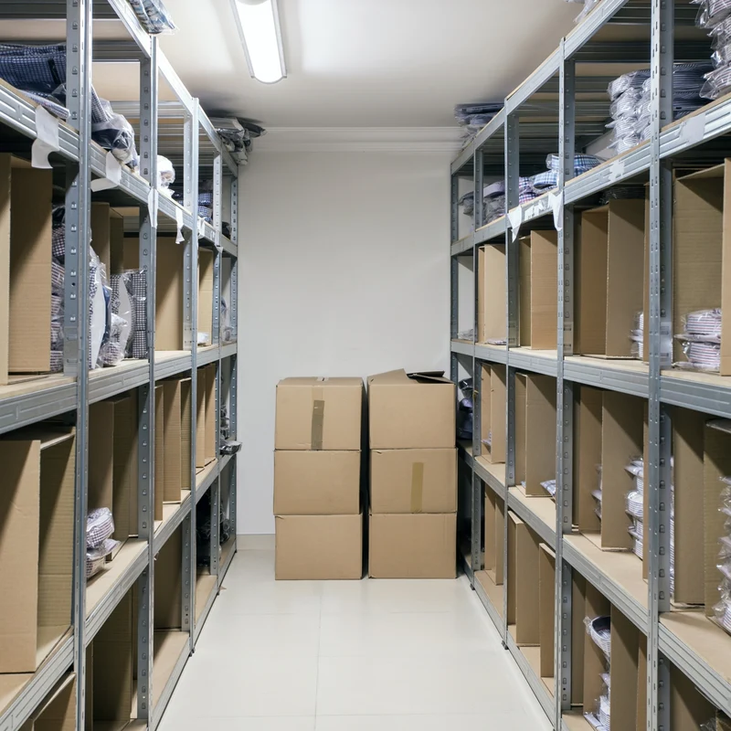 Werkstattregal aus MDF Holzfaserplatte und Metall