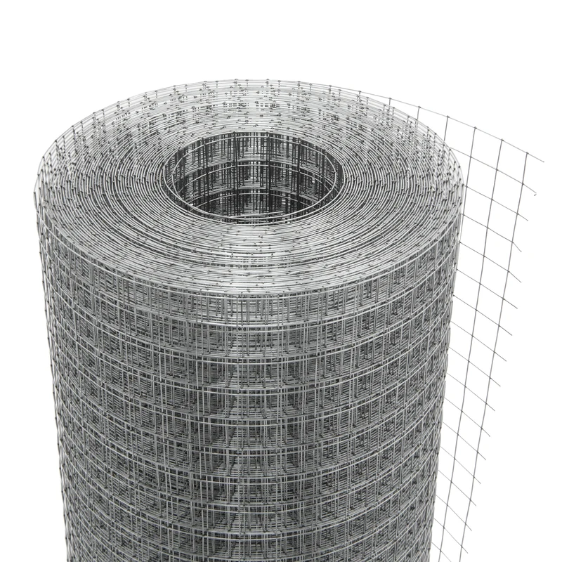 B-Ware Volierendraht Silber aus verzinktem Stahl 1x25m Drahtstärke 1,2mm Maschenweite 19x19mm