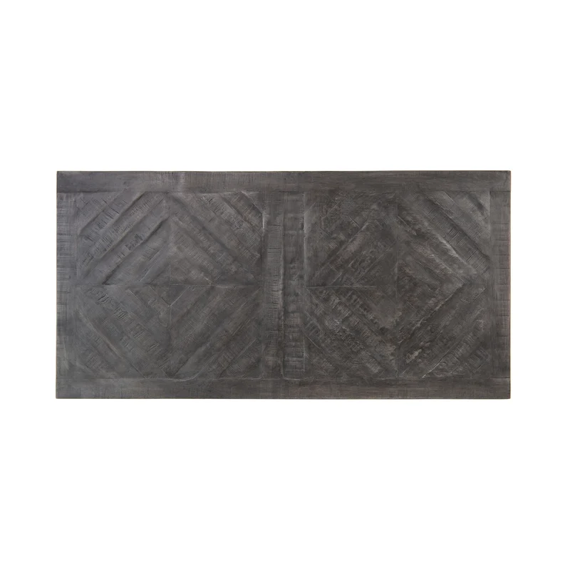 B-Ware Couchtisch 120x60x46 cm Grau aus Metall und Mangoholz WOMO-Design