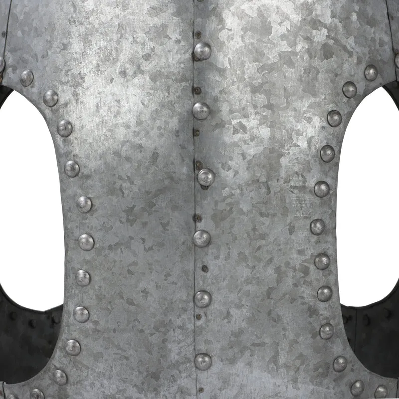 Beistelltisch Ø 38x43 cm Silber aus Metall WOMO-Design