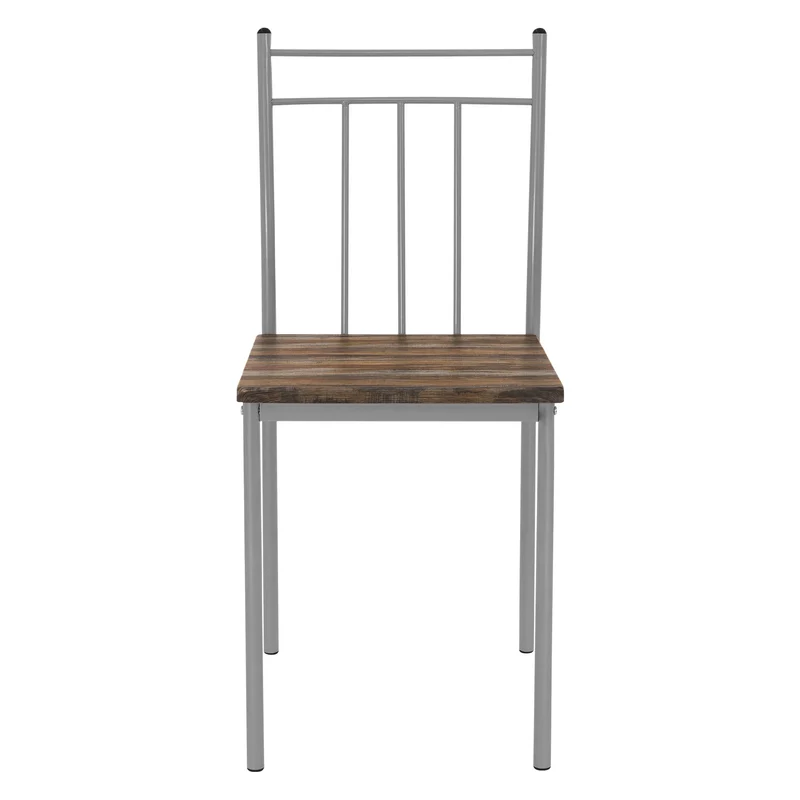 Essgruppe für 4 Personen 5-teilig mit Esstisch und 4 Stühlen Braun aus Holz ML-Design