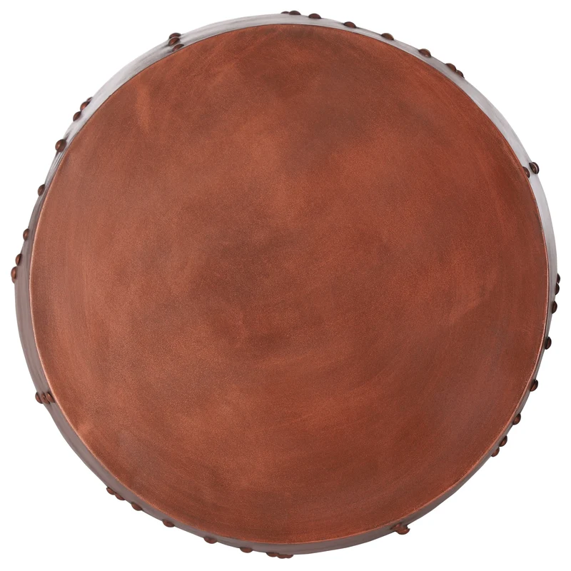 Beistelltisch Ø 38x45 cm Kupfer aus Metall WOMO-Design