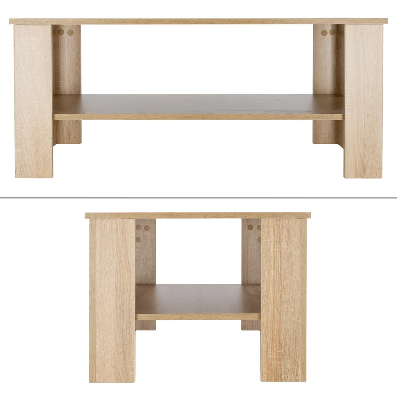 Couchtisch 100x43x57 cm Sonoma-Eiche ML-Design