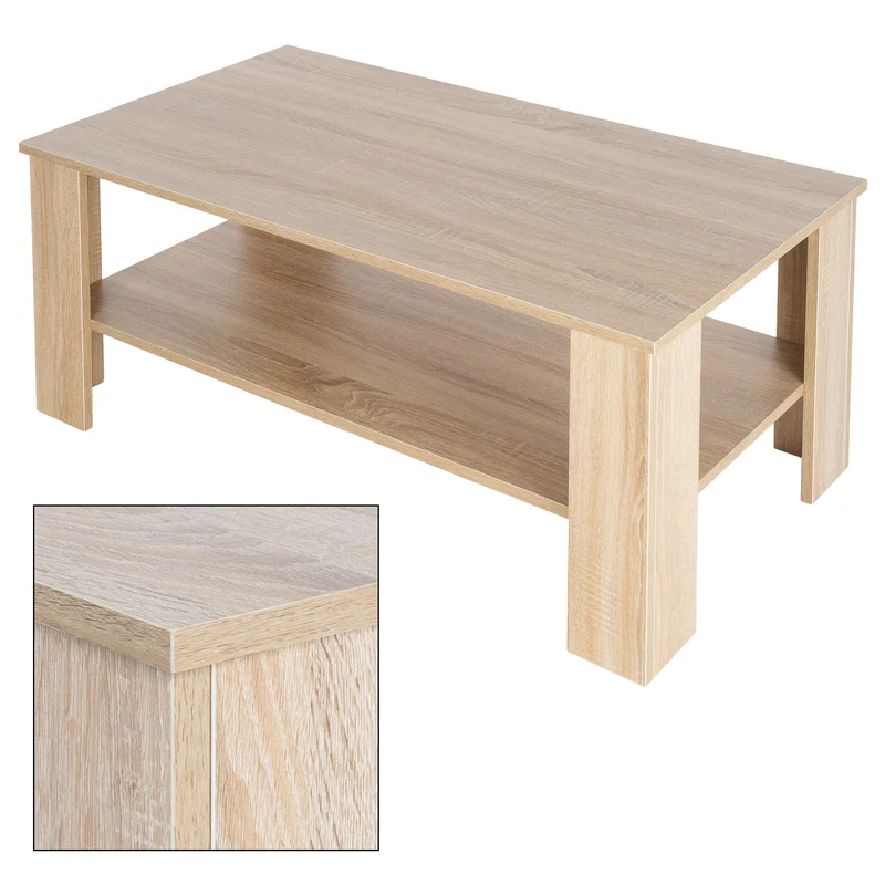 Couchtisch 100x43x57 cm Sonoma-Eiche ML-Design