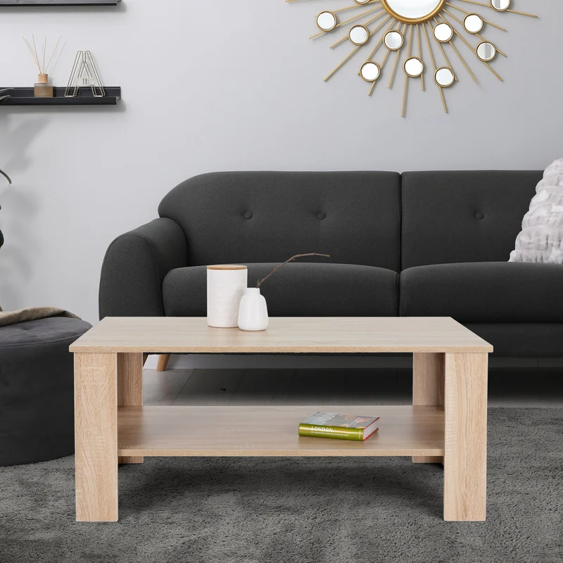 Couchtisch 100x43x57 cm Sonoma-Eiche ML-Design