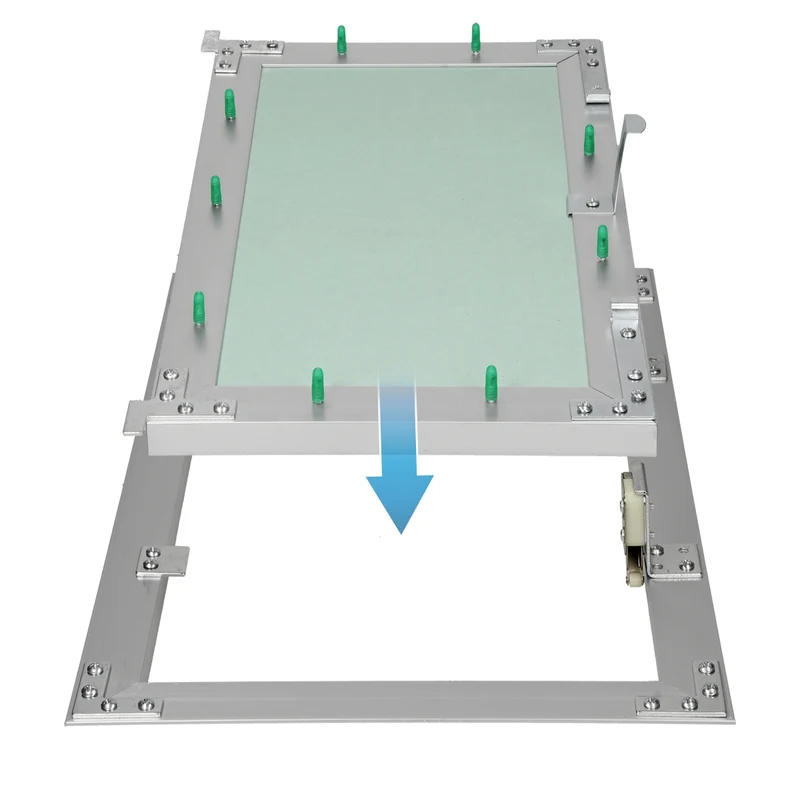 B-Ware Revisionsklappe GK-Einlage 400x600 mm mit Rahmen aus Aluminium