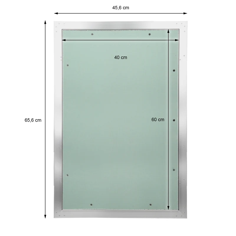 B-Ware Revisionsklappe GK-Einlage 400x600 mm mit Rahmen aus Aluminium