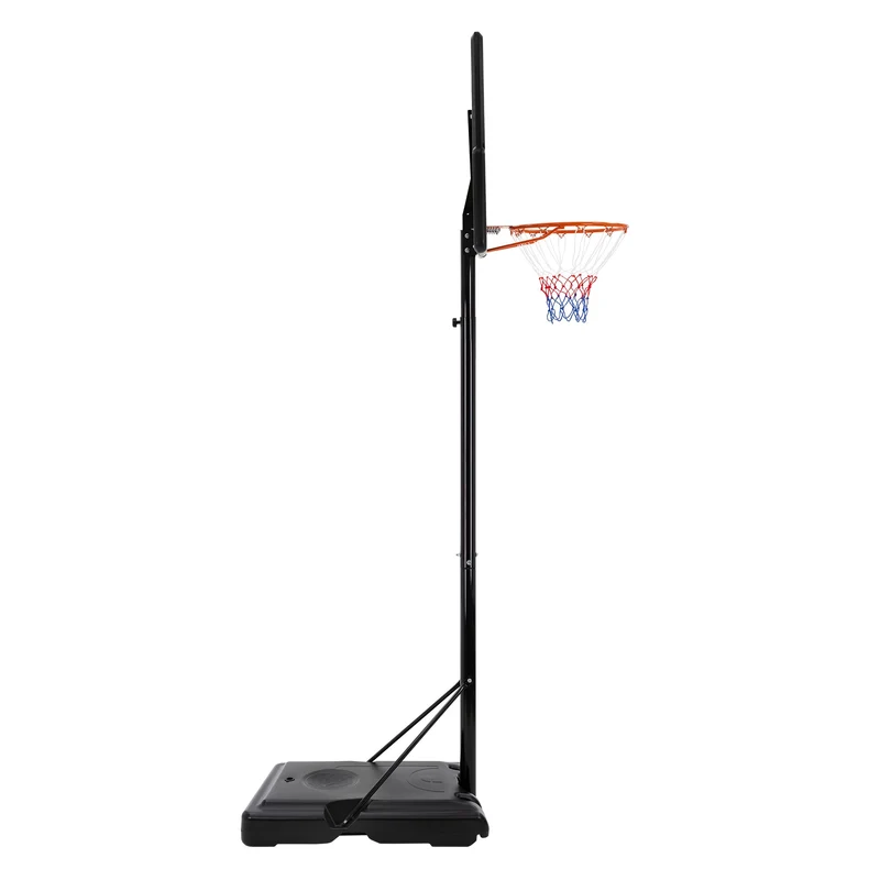 Basketballkorb Set mit Ständer Weiß aus Stahl Hauki