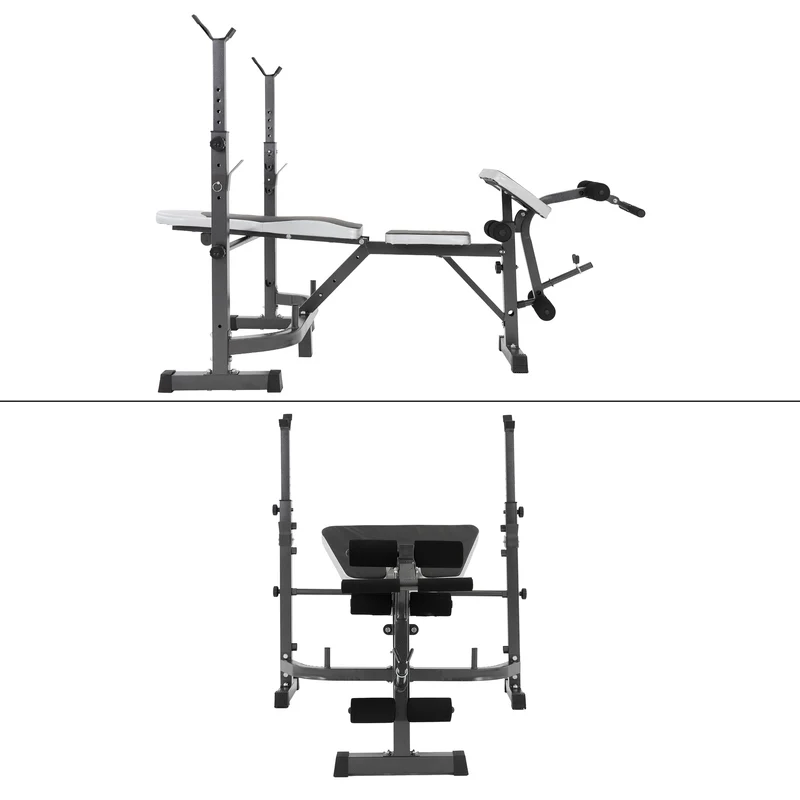 B-Ware Multifunktion Hantelbank mit Ablage anthrazit aus Metall bis 255 kg