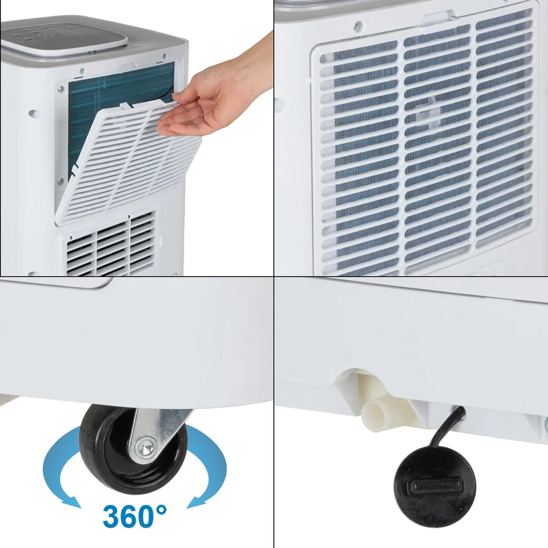 B-Ware Mobile Klimaanlage 4in1 Funktion 5000 BTU 1,5kW mit Fernbedienung