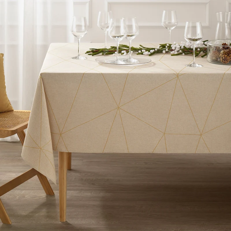 Tovaglia Antimacchia in Misto Cotone - Stone