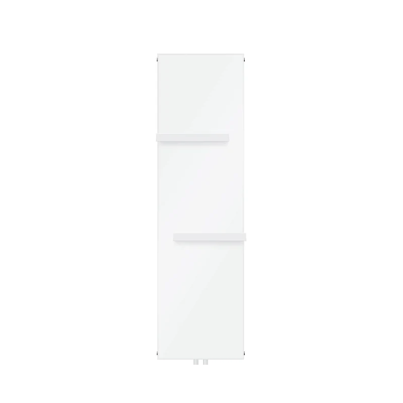 Badheizkörper Einlagig mit 2x Handtuchhalter 1600x452 mm Weiß mit Mittelanschluss LuxeBath