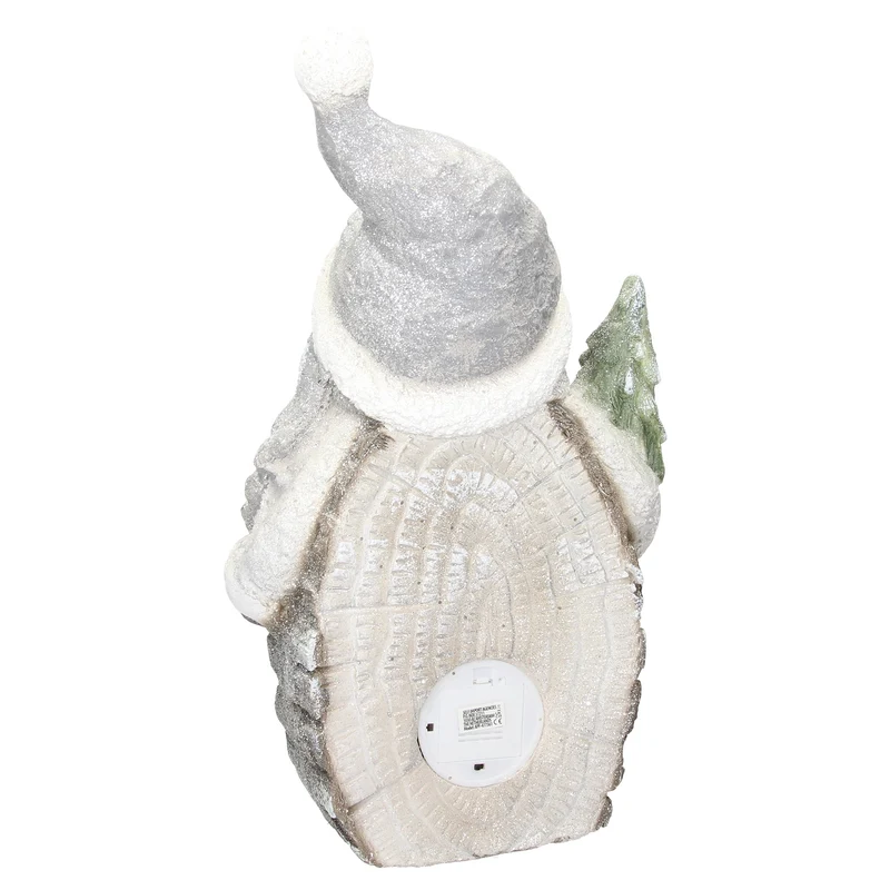 Schneemann mit LED Beleuchtung 53 cm aus Polyresin