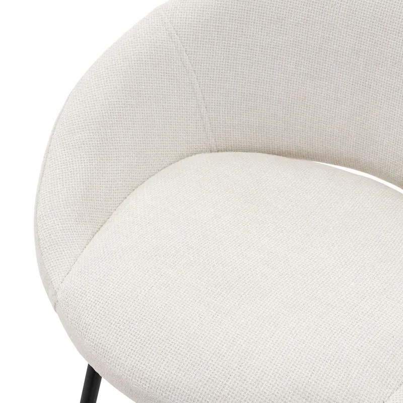 B-Ware Barhocker 2er Set Beige 56x94x50 cm mit Rückenlehne und Fußstütze bis 120 kg ML-Design