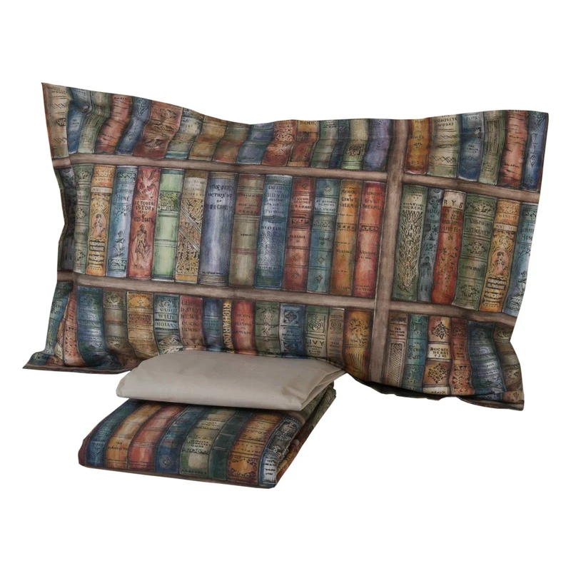 Completo Lenzuola in Percalle Book-shop Mirabello Moderno