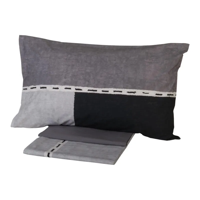Completo Lenzuola hatch Moderno in Percalle