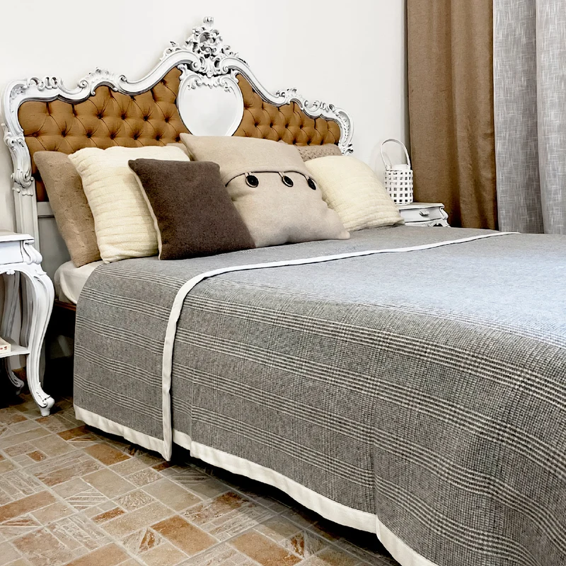 Coperta in Cashmere Fantasia Principe di Galles - Kate