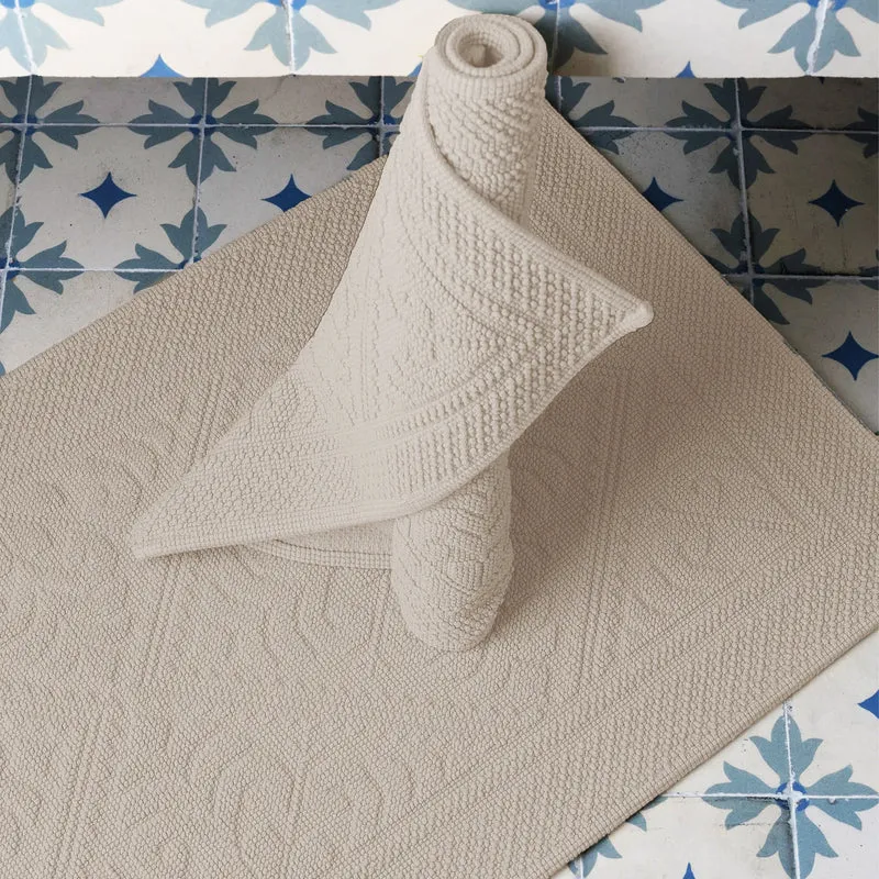 Tappeto in Puro Cotone con Motivo Jacquard - Enzo
