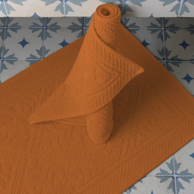 Tappeto in Puro Cotone con Motivo Jacquard - Enzo