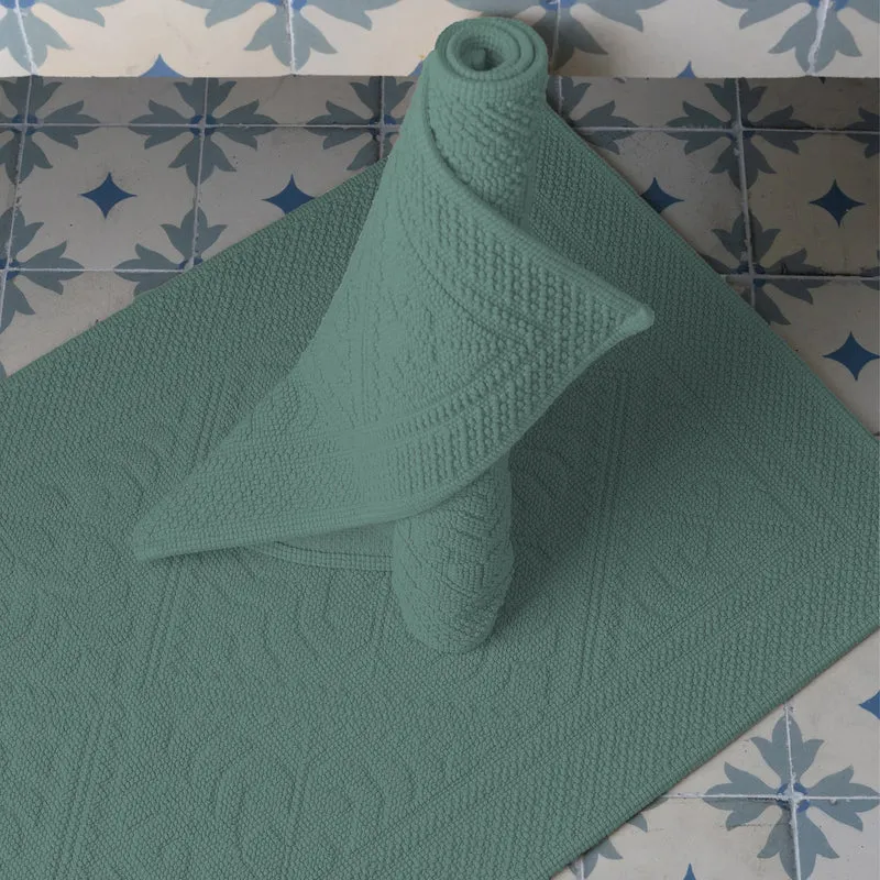 Tappeto in Puro Cotone con Motivo Jacquard - Enzo