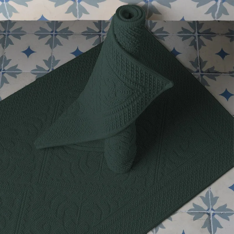 Tappeto in Puro Cotone con Motivo Jacquard - Enzo