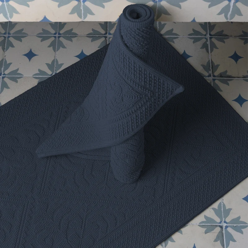 Tappeto in Puro Cotone con Motivo Jacquard - Enzo