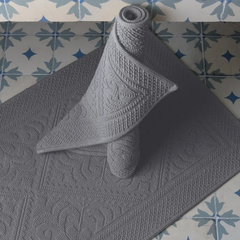 Tappeto in Puro Cotone con Motivo Jacquard - Enzo