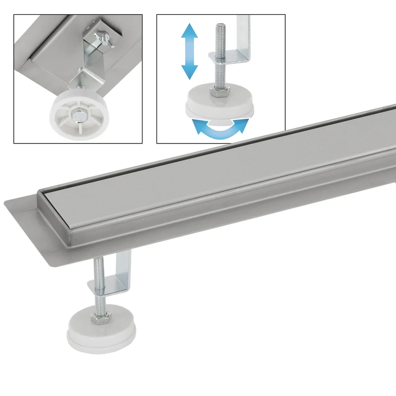 ML-Design Duschrinne geschlossen 70cm Silber aus Edelstahl