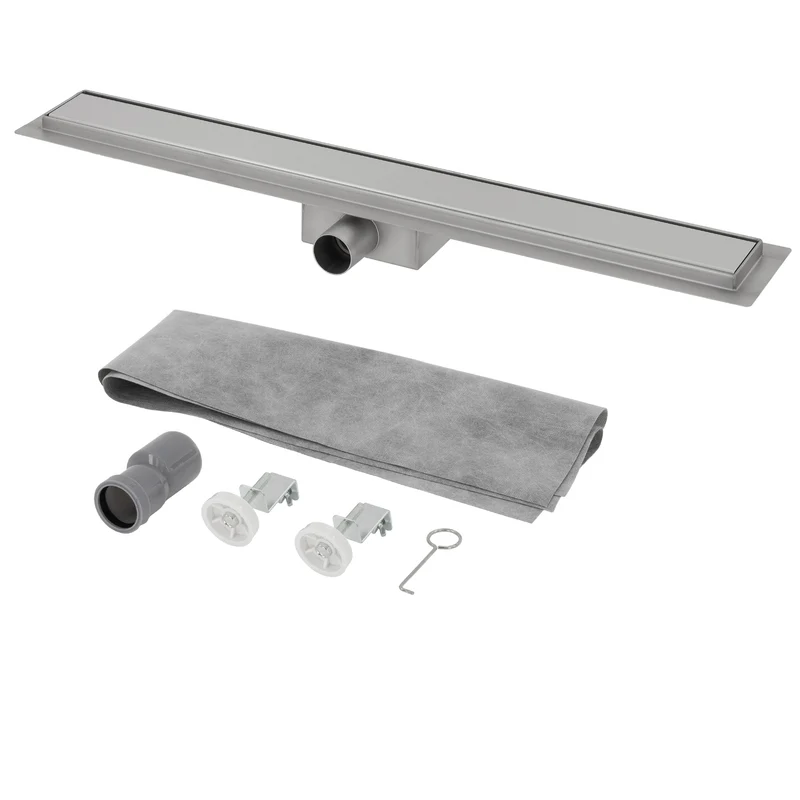 ML-Design Duschrinne geschlossen 70cm Silber aus Edelstahl